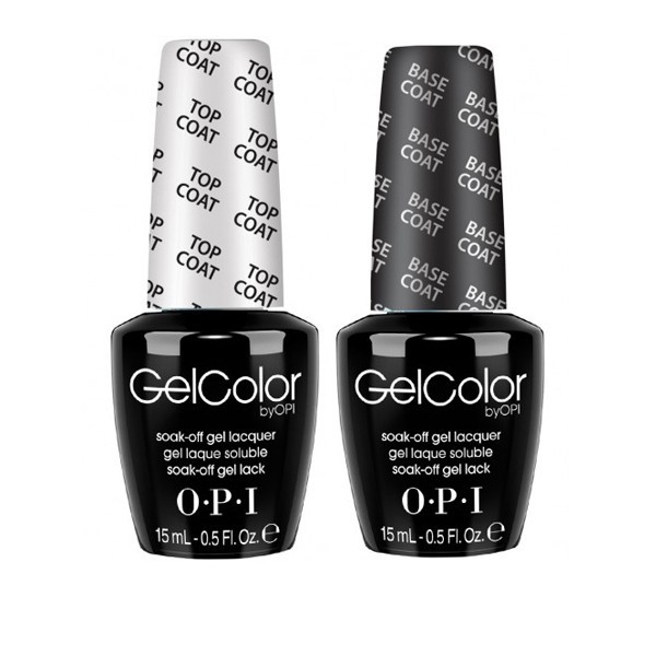 OPI Gel Color Top Coat Base Coat Duo Hollywood Nails