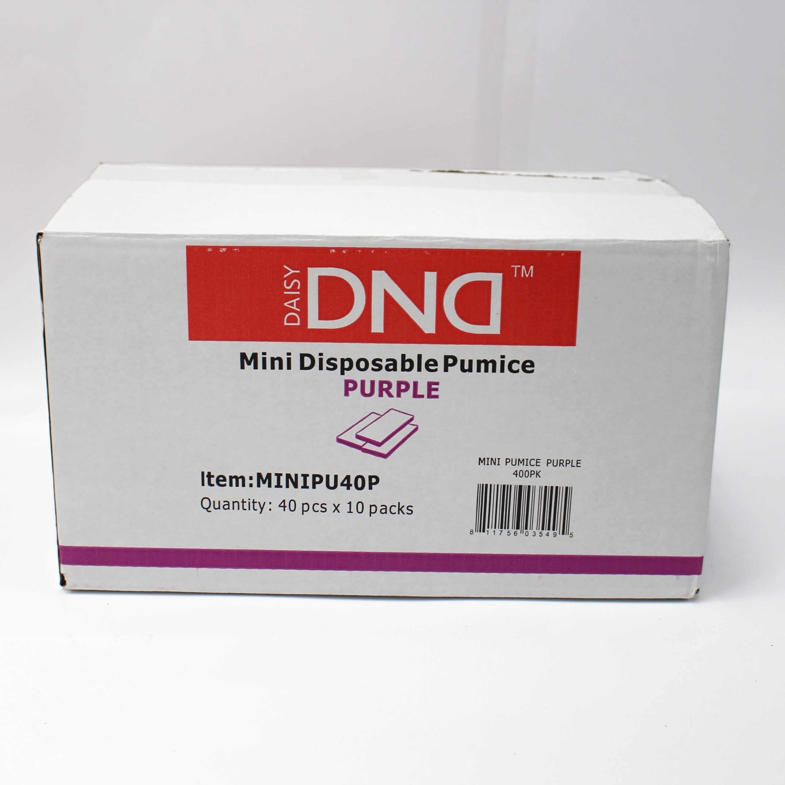 DND Mini Disposable Pumice 40pcs/Box 400pcs/ Case 1600pcs