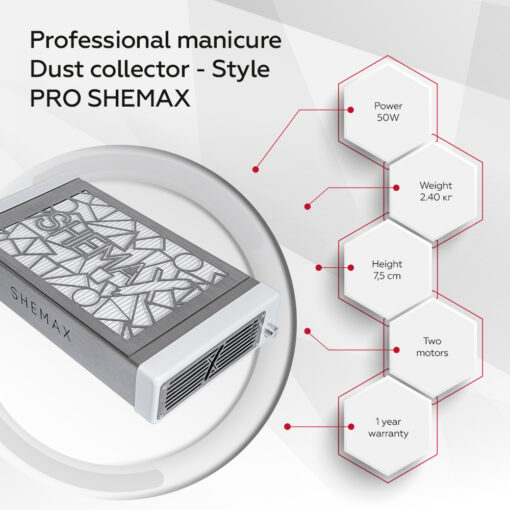 SheMax STYLE PRO Dust Collector - now available at Hollywood Nails Supply