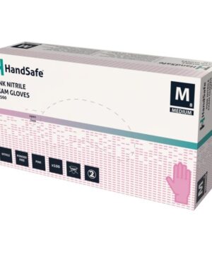 Handsafe Pink Nitrile Powder Free Examination Glove