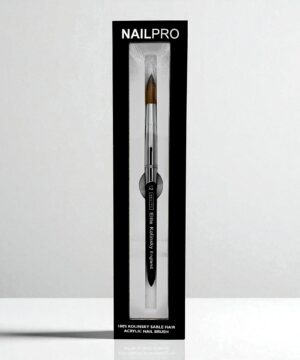 Nail Pro - Kolinsky Sable Acrylic Brushes - BLACK - Size 8-20