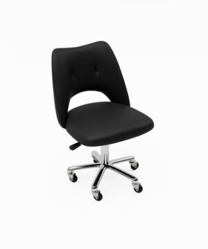 BeNoravo Pedicure Stool - Black/Silver