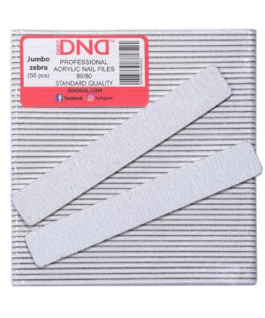 DND Nail Files - Jumbo Zebra 80/80 - 50pcs