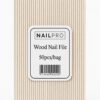 Nail Pro Essentials - Thin wooden Nail File (50 pieces)
