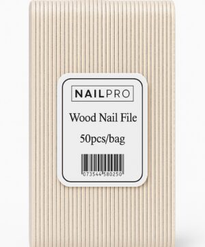 Nail Pro Essentials - Thin wooden Nail File (50 pieces)