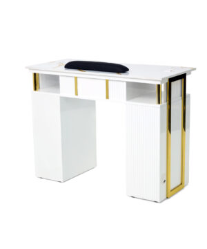 Alternative view of Nail Pro - Manicure Table - White/Gold