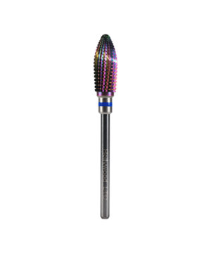 Nail Pro - 6.0mm  Torpedo Shape-Spiral Cut Drill Bit-C-Rainbow