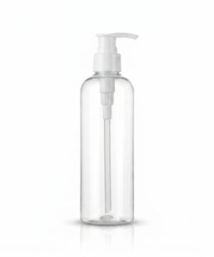 Clear empty bottle with Spray dispenser