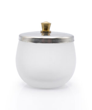 Glass Dappen Dish Jar with lid - Large