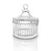 Glass Crystal Dappen Dish Jar with lid - Large