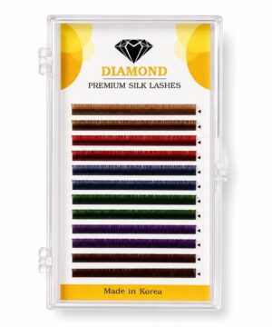 Diamond Premium Silk Coloured Lashes - C Curl 0.10mm