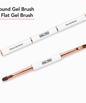 Nail Pro - Round & Flat - Double Brush
