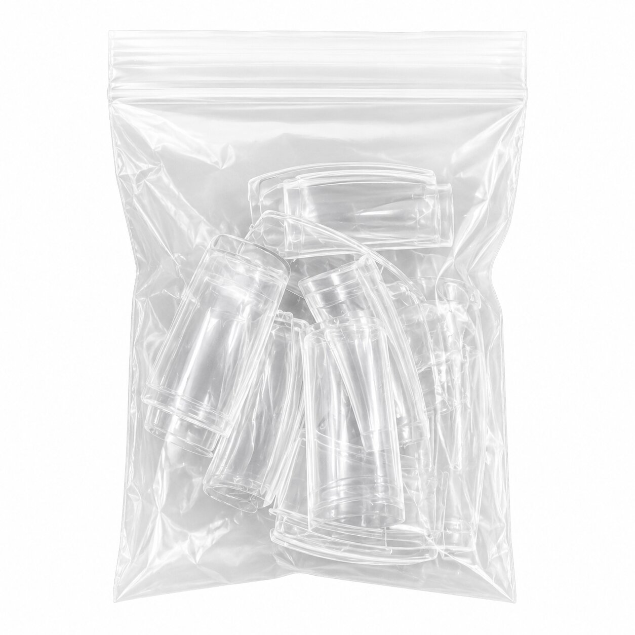 Toe Acrylic Tips - Clear - Pack of 50