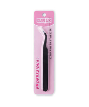 Nail Pro - Curved Fine Tip Tweezer
