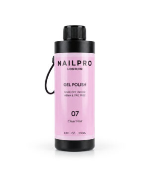 Nail Pro - Gel Polish 250ml - TPO Free - 07 Clear Pink