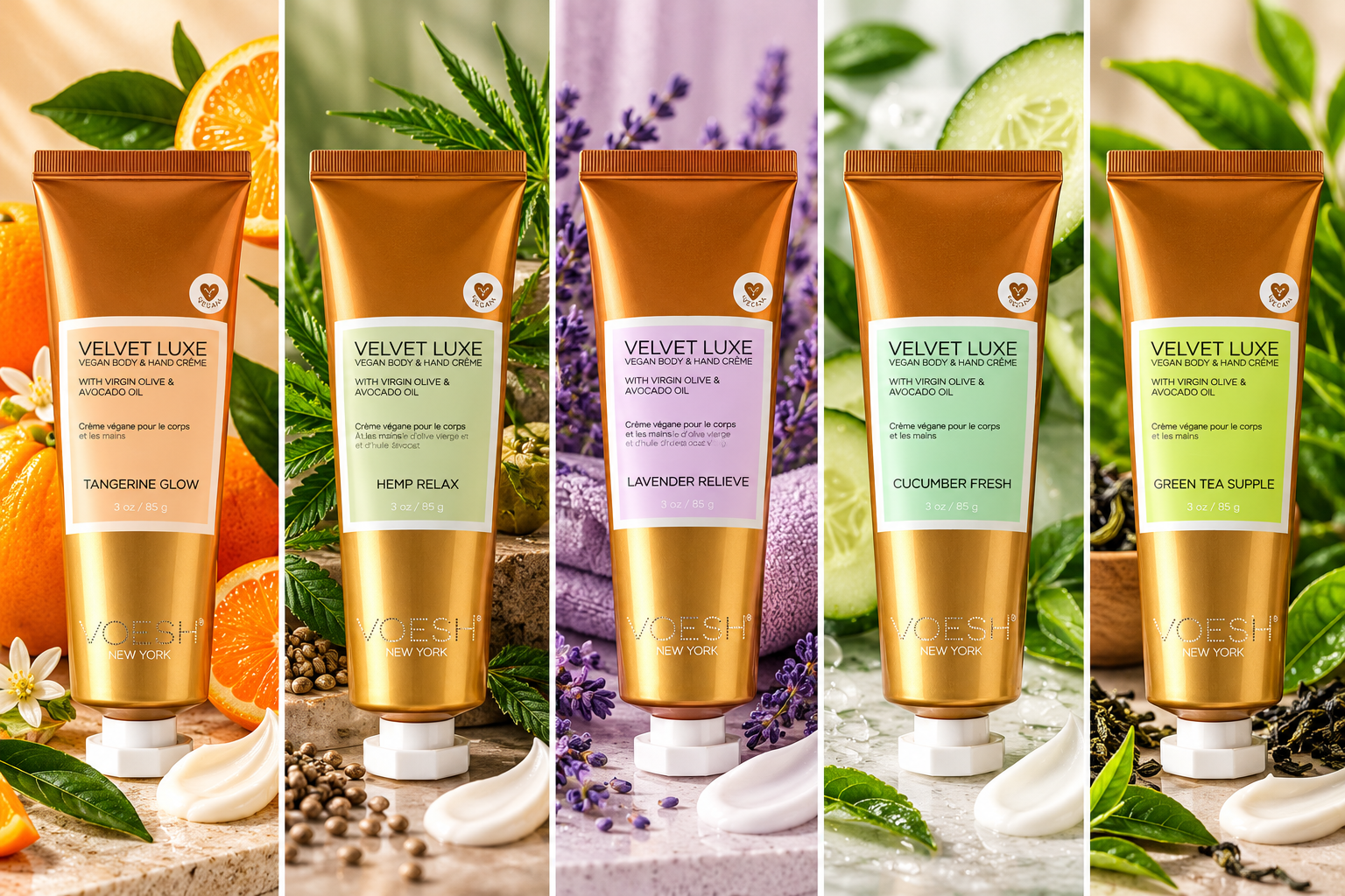 Voesh - Velvet Luxe - Vegan Body & Hand Cream - 85g